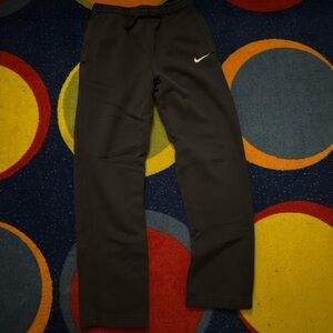 Nike Black Jogger Pants with White Swoosh